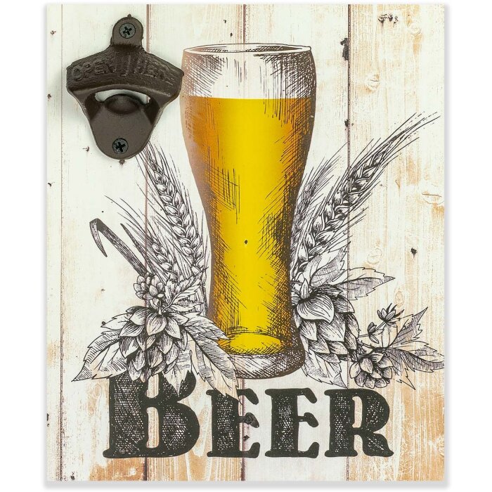 ZEP настенное украшение PALE 20x25x4 см открывалка для бутылок