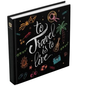 Henzo Jumbo Fotoalbum Travel 30x30 cm 100 weiße...