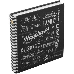 Henzo Jumbo Fotoalbum Black Wording 30x30 cm 100...