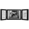 Henzo Holz-Doppelrahmen Piano 3 Fotos 10x15 cm und 15x20 cm schwarz