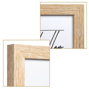 Henzo Holz-Doppelrahmen Piano 3 Fotos 13x18 cm beige