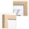 Henzo Holz-Doppelrahmen Piano 3 Fotos 13x18 cm beige