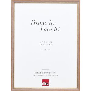 Effect Massiv-Holzrahmen Profil 25 Goldkante 7x10 cm bis 40x50 cm