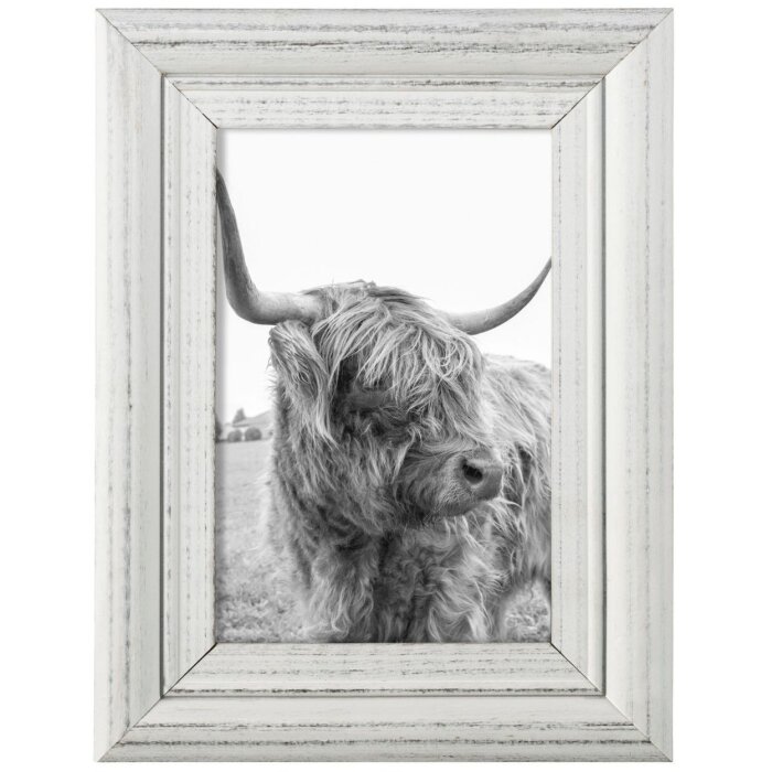 Hama Деревянная рамка для фотопортрета Canuto белая 10 x 15 см