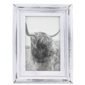 Hama Деревянная рамка для фотопортрета Canuto белая 10 x 15 см