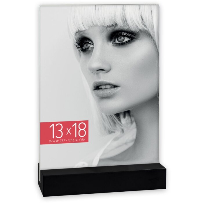Акриловая рамка ZEP Dresda черная 13x18 см портретный формат