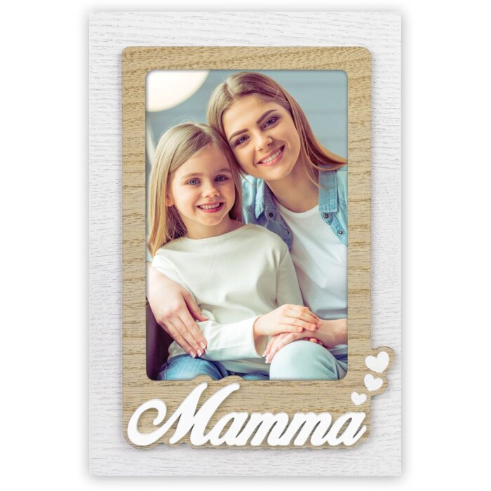 ZEP Holz-Fotorahmen Sandra 10x15 cm Mama Italienisch
