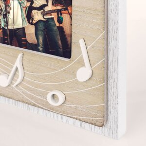 ZEP Holz-Fotorahmen Lyra Musiknotenmotiv 10x15 cm Querformat Natur