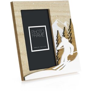 ZEP Holz-Fotorahmen Cervinia 10x15 cm Ski-Bilderrahmen