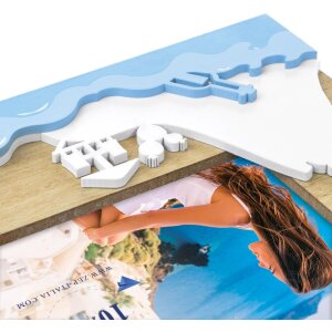 ZEP Holz-Portraitrahmen Island 10x15 cm Urlaubs-Bilderrahmen