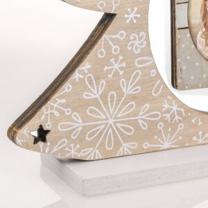 ZEP Weihnachtsbaum Bilderrahmen Nestor braun 6x6 cm 16x4,5x19 cm