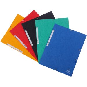 Папка Exacompta 3 клапана эластичный шнурок Scotten Manila 400g DIN A4 250 листов