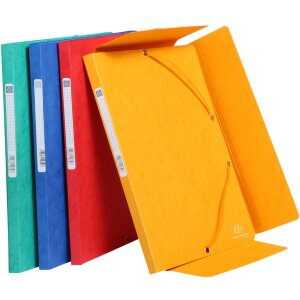 Папка Exacompta 3 клапана эластичный шнурок Scotten Manila 400g DIN A4 250 листов