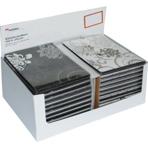 Вальтер вставной альбом Grindy черный для 24 фотографий 11,5x15,5 см мягкая обложка