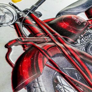 ZEP Оловянный знак MOTO 30x45x0,4 см