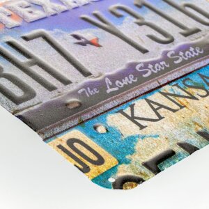 Жестяной знак ZEP ROUTE 66 разноцветный 43x57x0,4 см