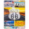 Жестяной знак ZEP ROUTE 66 разноцветный 43x57x0,4 см
