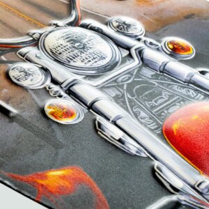 ZEP Blechschild SURF 23x53 cm Surfbrett Freedem Wheels