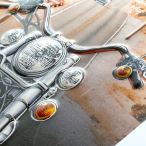 ZEP оловянный знак SURF 23x53x0,4 см Доска для серфинга Freedem Wheels