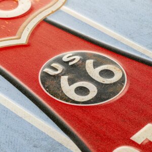 Оловянная табличка ZEP SURF 23x53x0,4 см Доска для серфинга Исторический маршрут