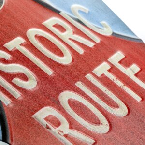 Оловянная табличка ZEP SURF 23x53x0,4 см Доска для серфинга Исторический маршрут