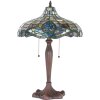 Clayre & Eef 5LL-1208 Настольная лампа Tiffany Ø 41x60 см E27-max 2x60W фиолетовый - зеленый