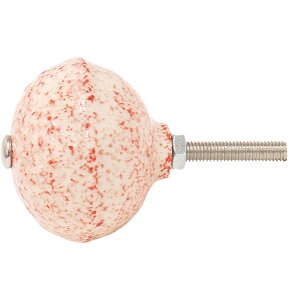 Clayre & Eef 65054 Дверная ручка Ø 4x3 см Красный