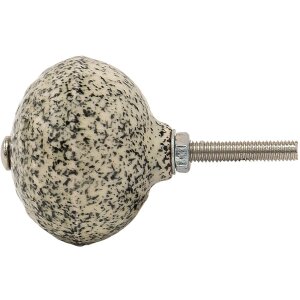 Clayre & Eef 65057 Дверная ручка Ø 4x3 см Черный