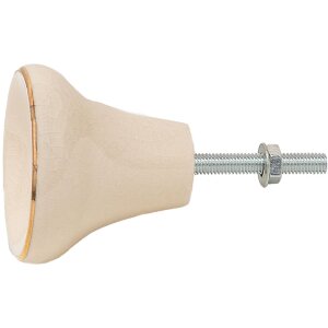 Clayre & Eef 65059 Дверная ручка Ø 4x3 см Белый