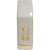 Clayre & Eef 6CE1504 Dekoration Haus mit LED 8x5x18 cm Beige