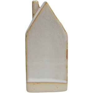 Clayre & Eef 6CE1506 Dekoration Haus mit LED 5x5x12 cm Beige