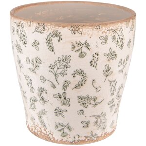 Clayre & Eef 6CE1545L Dekoration Blumentopf Grün...