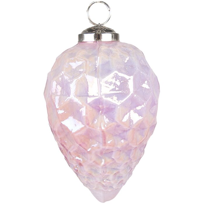 Clayre & Eef 6GL3727 Рождественские баулы Ø 6x11 см Розовые рождественские баулы