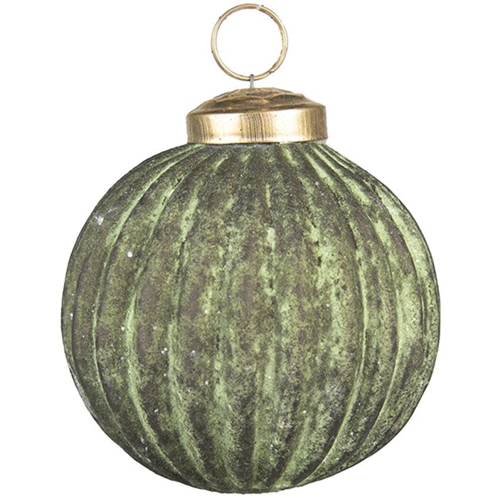 Clayre & Eef 6GL3793 Рождественские баулы Ø 7x7 см Зеленые рождественские баулы