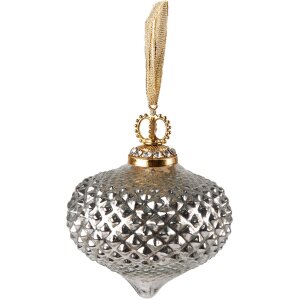 Clayre & Eef 6GL3816 Christbaumkugel Ø 7x8 cm...