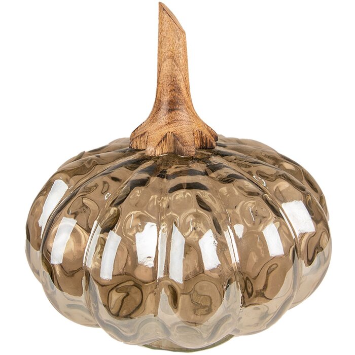 Clayre & Eef 6GL3872 Украшение Тыква Ø 13x15 см коричневый - зеленый