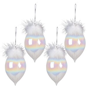 Clayre & Eef 6GL3936 Christbaumkugeln Ø 8x16...