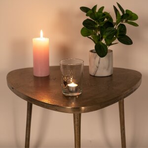 Clayre & Eef 6GL4085 Стакан для питья Ø 8x12 см - 400 мл коричневый