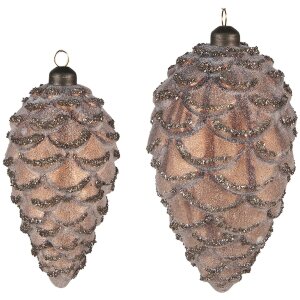 Clayre & Eef 6GL4123 Christbaumkugel Ø 9x18 -...