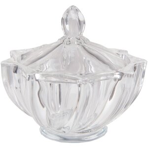 Clayre & Eef 6GL4187 Schale mit Deckel Ø 12x12 cm