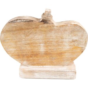 Clayre & Eef 6H2244 Украшение Тыква 29x6x22 см коричневый - белый