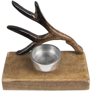 Clayre & Eef 6H2251 Teelichthalter Holz Metall...