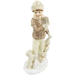 Clayre & Eef 6PR4794 Украшение детское 2 шт. полирезин 9x8x22 см бежевый