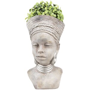 Горшок для цветов Clayre & Eef 6TE0417 16x15x29 см бежевый