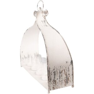 Clayre & Eef 6Y4803 Подставка для свечей 53x16x50 см бежевая