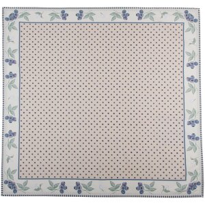 Clayre & Eef BBF05 Tischdecke 150x250 cm Beige Blau
