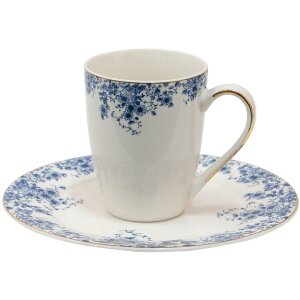 Кружка Clayre & Eef BFLMU 12x9x11 см - 330 мл Синий