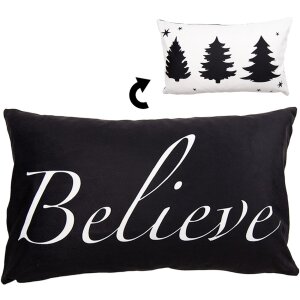 Clayre & Eef BWX36-3 Чехол для подушки 30x50 см белый...