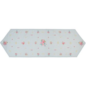 Clayre & Eef CHB65 Настольная скатерть 50x160 см Зеленая