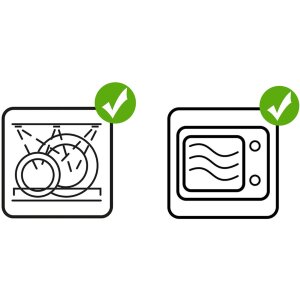 Clayre & Eef CHBKS Kaffeetasse mit Untertasse 12x9x6 cm Ø 14x2 cm 200 ml